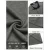 image:imageCOOFANDY Mens Long Sleeve Polo Shirts Button Casual Tee Collared Work Pullover ShirtsLight Grey
