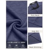 image:imageCOOFANDY Mens Long Sleeve Polo Shirts Button Casual Tee Collared Work Pullover ShirtsNavy Blue