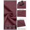 image:imageCOOFANDY Mens Long Sleeve Polo Shirts Button Casual Tee Collared Work Pullover ShirtsWine Red