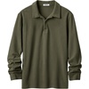image:imageCOOFANDY Mens Long Sleeve Polo Shirts Casual Work Button Collared PulloverArmy Green