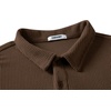 image:imageCOOFANDY Mens Long Sleeve Polo Shirts Casual Work Button Collared PulloverBrown