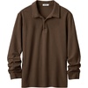 image:imageCOOFANDY Mens Long Sleeve Polo Shirts Casual Work Button Collared PulloverBrown