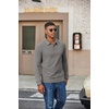 image:imageCOOFANDY Mens Long Sleeve Polo Shirts Casual Work Button Collared PulloverLight Grey