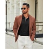 image:imageCOOFANDY Mens Long Sleeve Polo Shirts Cotton Collared Shirts Casual Business Polo Classic Golf T ShirtsAll Black