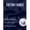 image:imageCOOFANDY Mens Long Sleeve Polo Shirts Cotton Collared Shirts Casual Business Polo Classic Golf T ShirtsDark Blue
