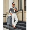 image:imageCOOFANDY Mens Long Sleeve Polo Shirts Cotton Collared Shirts Casual Business Polo Classic Golf T ShirtsDark Grey