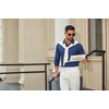 image:imageCOOFANDY Mens Long Sleeve Polo Shirts Cotton Collared Shirts Casual Business Polo Classic Golf T ShirtsLight Blue