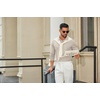 image:imageCOOFANDY Mens Long Sleeve Polo Shirts Cotton Collared Shirts Casual Business Polo Classic Golf T ShirtsLight Khaki