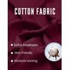 image:imageCOOFANDY Mens Long Sleeve Polo Shirts Cotton Collared Shirts Casual Business Polo Classic Golf T ShirtsWine Red