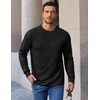 image:imageCOOFANDY Mens Long Sleeve Tee Shirts Heavy Weight Cotton Crew Neck TShirt Regular Fit Casual Basic TeesBlack