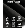 image:imageCOOFANDY Mens Mock Neck Shirts Fleece Long Sleeve Tops Basic Pullover TShirts2 PcsblackWhite