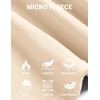 image:imageCOOFANDY Mens Mock Neck Shirts Fleece Long Sleeve Tops Basic Pullover TShirtsApricot