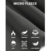 image:imageCOOFANDY Mens Mock Neck Shirts Fleece Long Sleeve Tops Basic Pullover TShirtsDark Grey