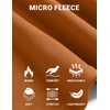 image:imageCOOFANDY Mens Mock Neck Shirts Fleece Long Sleeve Tops Basic Pullover TShirtsLight Brown