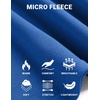 image:imageCOOFANDY Mens Mock Neck Shirts Fleece Long Sleeve Tops Basic Pullover TShirtsRoyal Blue