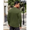 image:imageCOOFANDY Mens Mock Turtleneck TShirts Long Sleeve Solid Color Tees Shirts Basic Casual Slim Fit Pullover T ShirtsArmy Green
