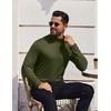 image:imageCOOFANDY Mens Mock Turtleneck TShirts Long Sleeve Solid Color Tees Shirts Basic Casual Slim Fit Pullover T ShirtsArmy Green