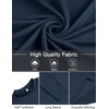 image:imageCOOFANDY Mens Mock Turtleneck TShirts Long Sleeve Solid Color Tees Shirts Basic Casual Slim Fit Pullover T ShirtsDark Blue