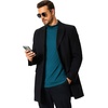 image:imageCOOFANDY Mens Mock Turtleneck TShirts Long Sleeve Solid Color Tees Shirts Basic Casual Slim Fit Pullover T ShirtsDeep Blue
