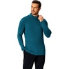 image:imageCOOFANDY Mens Mock Turtleneck TShirts Long Sleeve Solid Color Tees Shirts Basic Casual Slim Fit Pullover T ShirtsDeep Blue