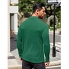 image:imageCOOFANDY Mens Mock Turtleneck TShirts Long Sleeve Solid Color Tees Shirts Basic Casual Slim Fit Pullover T ShirtsGreen