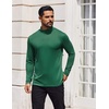 image:imageCOOFANDY Mens Mock Turtleneck TShirts Long Sleeve Solid Color Tees Shirts Basic Casual Slim Fit Pullover T ShirtsGreen