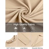 image:imageCOOFANDY Mens Mock Turtleneck TShirts Long Sleeve Solid Color Tees Shirts Basic Casual Slim Fit Pullover T ShirtsLight Khaki