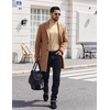 image:imageCOOFANDY Mens Mock Turtleneck TShirts Long Sleeve Solid Color Tees Shirts Basic Casual Slim Fit Pullover T ShirtsLight Khaki