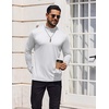 image:imageCOOFANDY Mens Mock Turtleneck TShirts Long Sleeve Solid Color Tees Shirts Basic Casual Slim Fit Pullover T ShirtsWhite