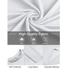 image:imageCOOFANDY Mens Mock Turtleneck TShirts Long Sleeve Solid Color Tees Shirts Basic Casual Slim Fit Pullover T ShirtsWhite