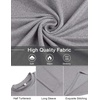image:imageCOOFANDY Mens Mock Turtleneck TShirts Long Sleeve Solid Color Tees Shirts Basic Casual Slim Fit Pullover T ShirtsWhite Heather Grey