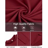 image:imageCOOFANDY Mens Mock Turtleneck TShirts Long Sleeve Solid Color Tees Shirts Basic Casual Slim Fit Pullover T ShirtsWine Red