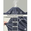 image:imageCOOFANDY Mens Polo Shirt Long Sleeve Moisture Wicking Golf Shirts Sun Protection Collared Work ShirtsDark Grey