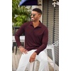 image:imageCOOFANDY Mens Polo Shirt Long Sleeve Moisture Wicking Golf Shirts Sun Protection Collared Work ShirtsMaroon