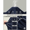 image:imageCOOFANDY Mens Polo Shirt Long Sleeve Moisture Wicking Golf Shirts Sun Protection Collared Work ShirtsNavy Blue