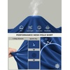 image:imageCOOFANDY Mens Polo Shirt Long Sleeve Moisture Wicking Golf Shirts Sun Protection Collared Work ShirtsSapphire Blue