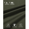 image:imageCOOFANDY Mens Polo Shirts Short Sleeve Casual Knit Textured Polo Shirt Summer Collared TShirtDark Army Green