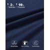 image:imageCOOFANDY Mens Polo Shirts Short Sleeve Casual Knit Textured Polo Shirt Summer Collared TShirtNavy Blue