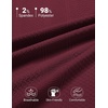image:imageCOOFANDY Mens Polo Shirts Short Sleeve Casual Knit Textured Polo Shirt Summer Collared TShirtWine Red