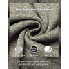 image:imageCOOFANDY Mens Quarter Button Henley Sweater Casual Knitted Sweatshirt Mock Neck Thermal Fleece Pullover Sweater with PocketKhaki