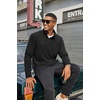 image:imageCOOFANDY Mens Quarter Zip Pullover Long Sleeve Mock Turtleneck Sweatshirts Thermal Workout Golf Polo ShirtBlack
