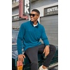 image:imageCOOFANDY Mens Quarter Zip Pullover Long Sleeve Mock Turtleneck Sweatshirts Thermal Workout Golf Polo ShirtDark Blue