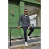 image:imageCOOFANDY Mens Quarter Zip Pullover Long Sleeve Mock Turtleneck Sweatshirts Thermal Workout Golf Polo ShirtDark Grey