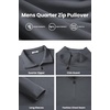 image:imageCOOFANDY Mens Quarter Zip Pullover Long Sleeve Mock Turtleneck Sweatshirts Thermal Workout Golf Polo ShirtDark Grey