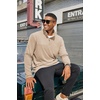 image:imageCOOFANDY Mens Quarter Zip Pullover Long Sleeve Mock Turtleneck Sweatshirts Thermal Workout Golf Polo ShirtKhaki