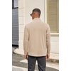 image:imageCOOFANDY Mens Quarter Zip Pullover Long Sleeve Mock Turtleneck Sweatshirts Thermal Workout Golf Polo ShirtKhaki