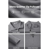 image:imageCOOFANDY Mens Quarter Zip Pullover Long Sleeve Mock Turtleneck Sweatshirts Thermal Workout Golf Polo ShirtLight Grey