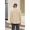 image:imageCOOFANDY Mens Quarter Zip Pullover Long Sleeve Mock Turtleneck Sweatshirts Thermal Workout Golf Polo ShirtLight Khaki