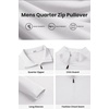 image:imageCOOFANDY Mens Quarter Zip Pullover Long Sleeve Mock Turtleneck Sweatshirts Thermal Workout Golf Polo ShirtWhite