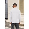 image:imageCOOFANDY Mens Quarter Zip Pullover Long Sleeve Mock Turtleneck Sweatshirts Thermal Workout Golf Polo ShirtWhite